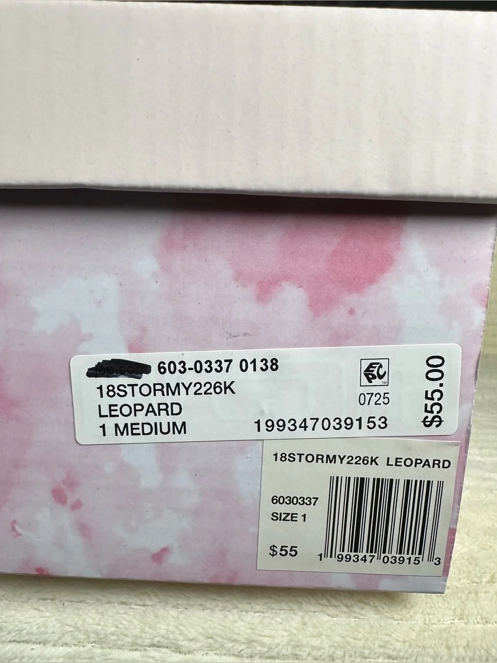 Olivia & Kate Little Girls Stormy Leopard Platform Booties NWT Size 1